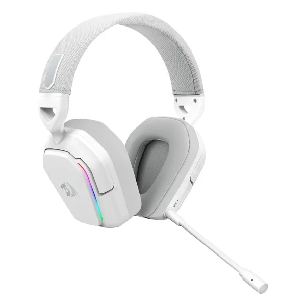 Wireless Gaming Headset, Redragon Mira 7.1, RGB, Bluetooth, 2.4ghz, P3, White - H868W - Image 3