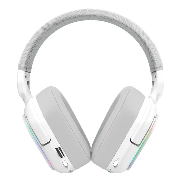 Wireless Gaming Headset, Redragon Mira 7.1, RGB, Bluetooth, 2.4ghz, P3, White - H868W - Image 4