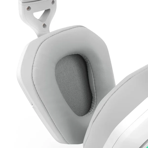 Wireless Gaming Headset, Redragon Mira 7.1, RGB, Bluetooth, 2.4ghz, P3, White - H868W - Image 7
