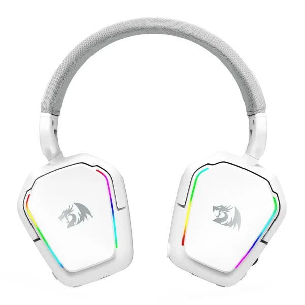 Wireless Gaming Headset, Redragon Mira 7.1, RGB, Bluetooth, 2.4ghz, P3, White - H868W - Image 8